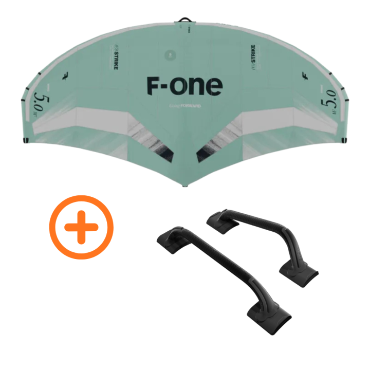 Aile de wing surf F-one Strike V5 2025 avec poignées OFFERTES | aile de wing foil pas cher