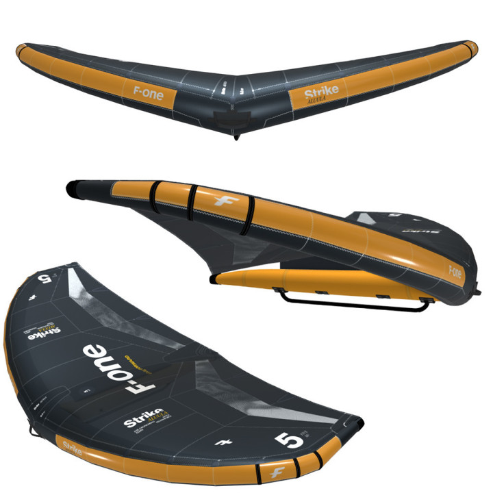 Aile de wing surf F-one Strike V5 Aluula 2025 avec poignées OFFERTES | aile de wing foil pas cher