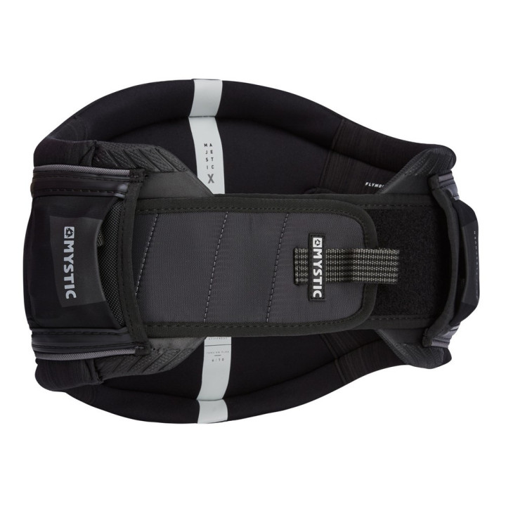 Harnais ceinture kitesurf Mystic Majestic X coloris noir et blanc