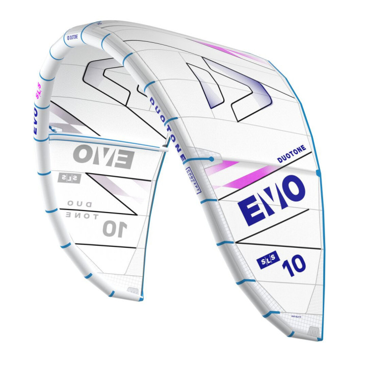 Aile kitesurf Duotone EVO SLS Blanc 2025 en Stock au Meilleur Prix | Aile de kite à boudin