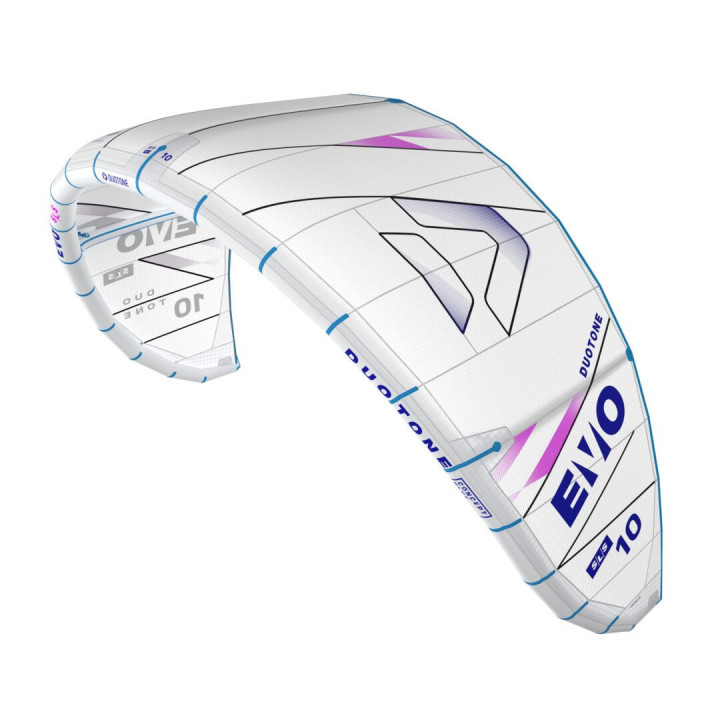 Aile kitesurf Duotone EVO SLS Blanc 2025 en Stock au Meilleur Prix | Aile de kite à boudin