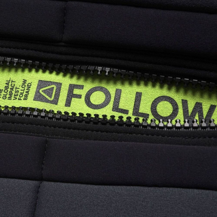 Gilet wakeboard Follow global noir | Gilet impact wakeboard pas cher