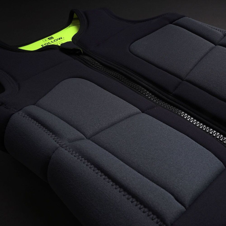 Gilet wakeboard Follow global noir | Gilet impact wakeboard pas cher
