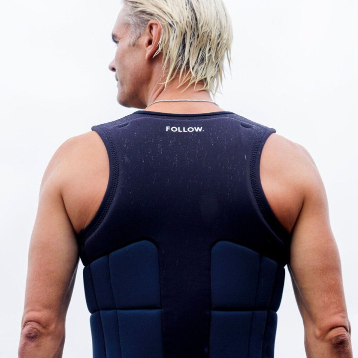 Gilet wakeboard Follow global noir | Gilet impact wakeboard pas cher