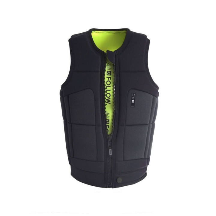 Gilet wakeboard Follow global noir | Gilet impact wakeboard pas cher