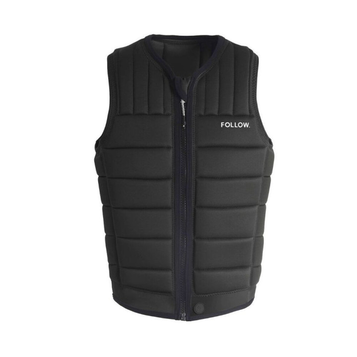 Gilet wakeboard Follow total gris fonce  | Gilet impact wakeboard pas cher