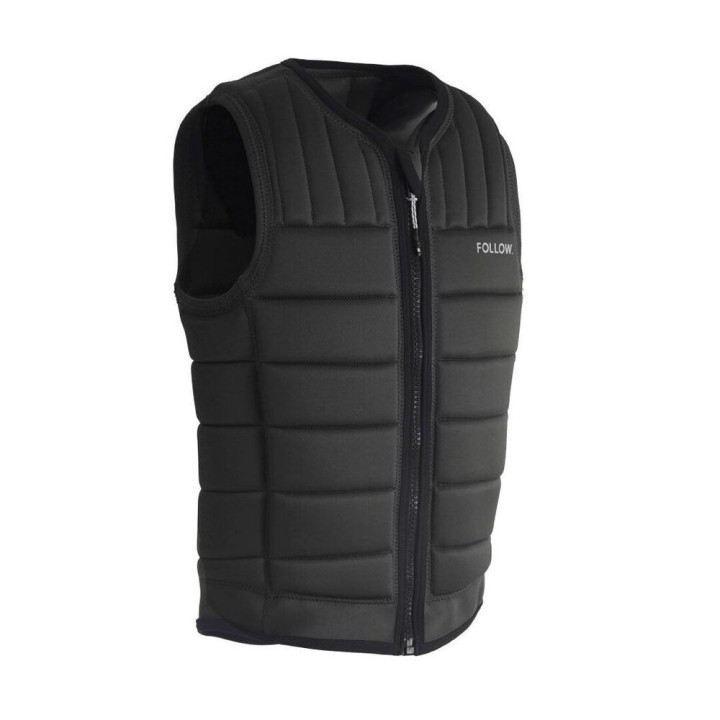 Gilet wakeboard Follow total gris fonce  | Gilet impact wakeboard pas cher