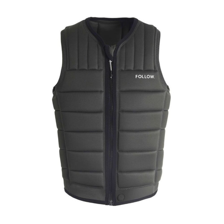 Gilet wakeboard Follow total vert olive  | Gilet impact wakeboard pas cher