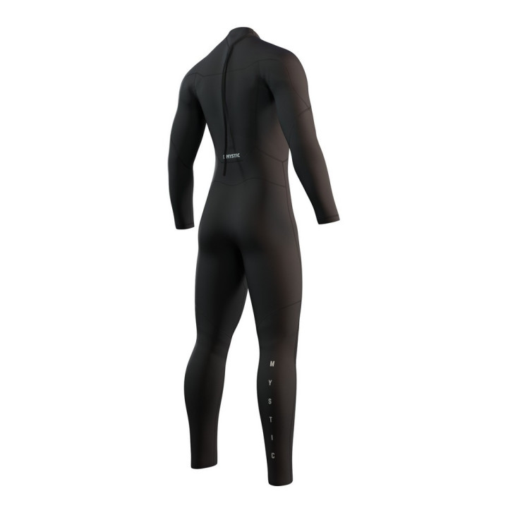 Combinaison intégrale Mystic Star 4 3 back zip noir homme | combi neoprene hiver pas cher