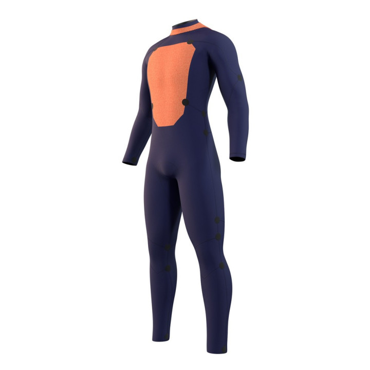 Combinaison intégrale Mystic Star 4 3 back zip noir homme | combi neoprene hiver pas cher