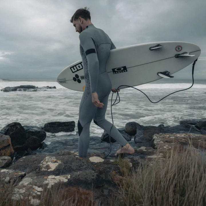 Combinaison de surf intégrale Ion Seek Core Sage-Grey 4/3 Front zip manches longues homme | combi neoprene hiver pas cher
