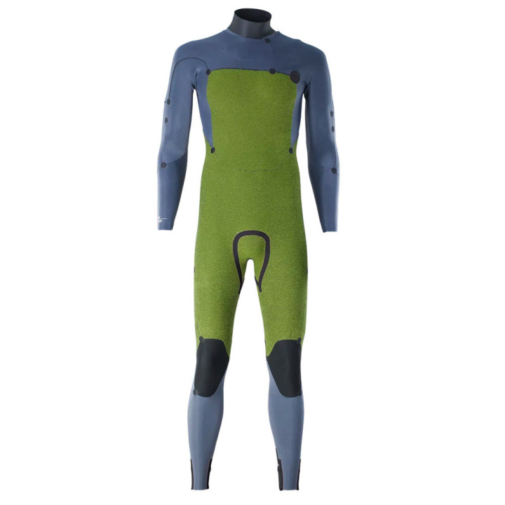 Combinaison de surf intégrale Ion Seek Core Sage-Grey 4/3 Front zip manches longues homme | combi neoprene hiver pas cher