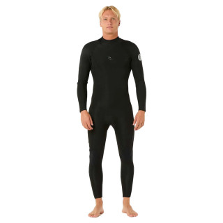 Combinaison de surf intégrale Rip Curl Dawn Patrol Black 4/3 Backzip manches longues homme 2026 | combi neoprene hiver pas cher