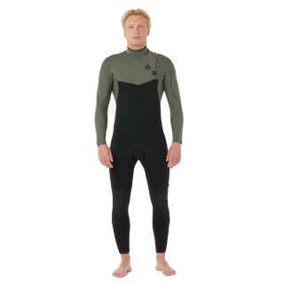 Combinaison de surf intégrale Rip Curl Flashbomb Pro Deep Cactus 4/3 Zip Free manches longues homme 2026 | combi neoprene hiver