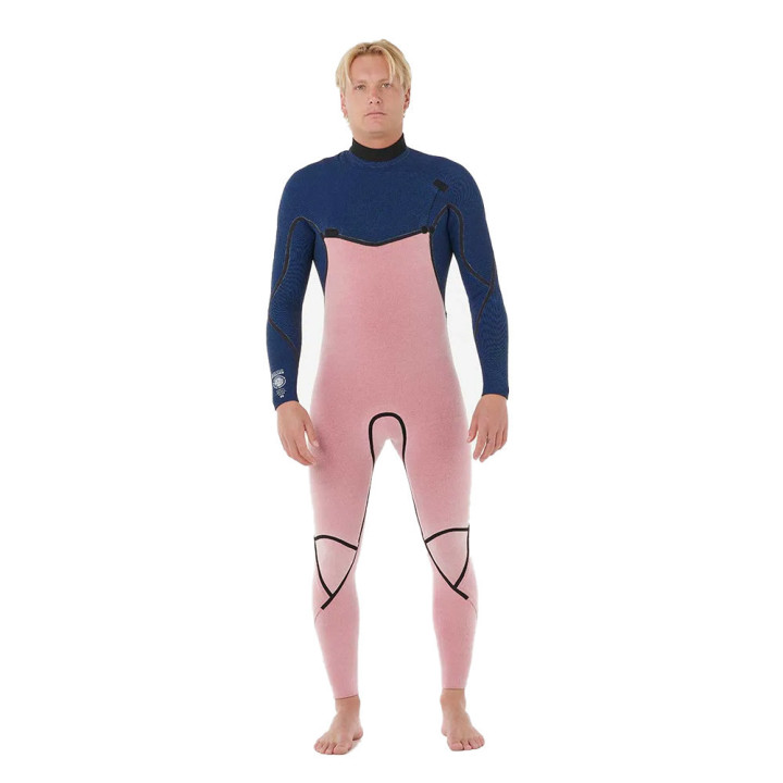 Combinaison de surf intégrale Rip Curl Flashbomb Pro Deep Cactus 4/3 Zip Free manches longues homme 2026 | combi neoprene hiver