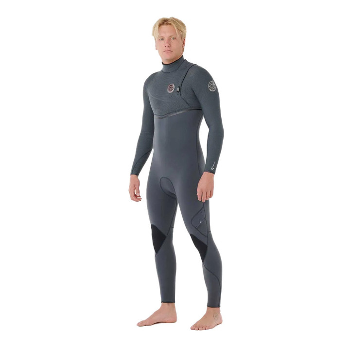 Combinaison de surf intégrale Rip Curl E-Bomb Iron 4/3 Zip Free manches longues homme 2026 | combi neoprene hiver pas cher