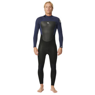 Combinaison de surf intégrale Rip Curl Omega GB Steamer Slate 4/3 Backzip manches longues homme 2026 | combi neoprene hiver pas
