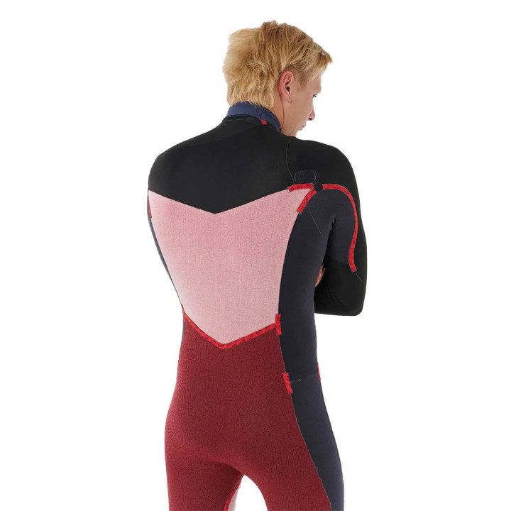 Combinaison de surf intégrale Rip Curl Dawn Patrol Eletric Cobalt 2026 4/3 Chestzip manches longues homme| combi neoprene hiver