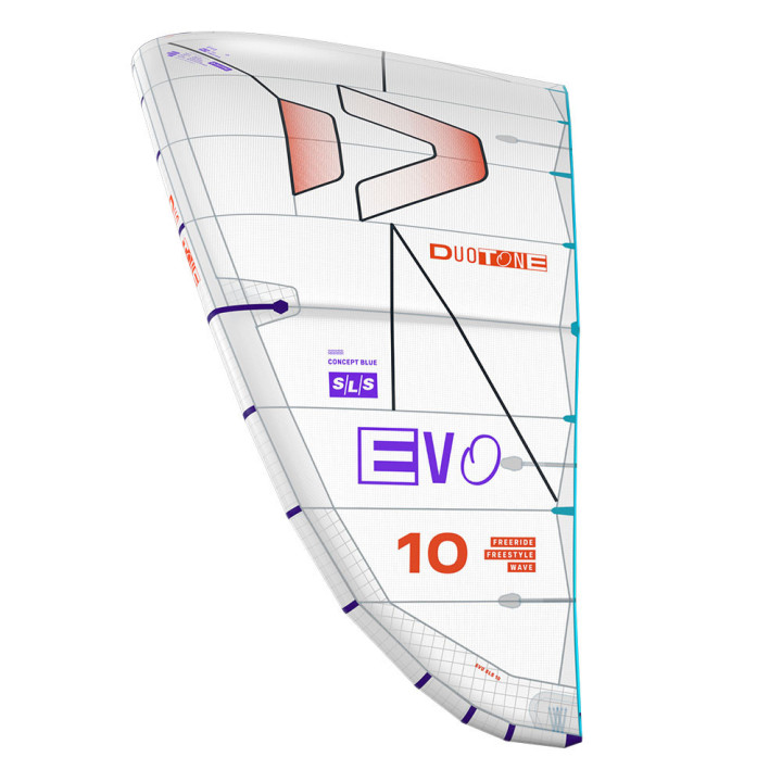 Aile kitesurf Duotone EVO SLS Concept Blue 2026 en Stock au Meilleur Prix | Aile de kite à caisson freeride