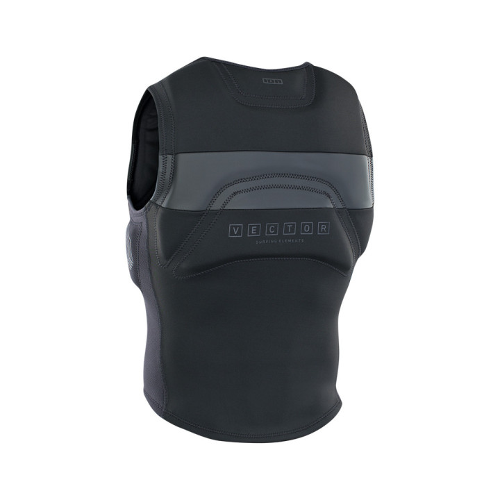 Gilet impact kitesurf ION homme Vector Amp Front Zip Noir | Gilet kitesurf pas cher