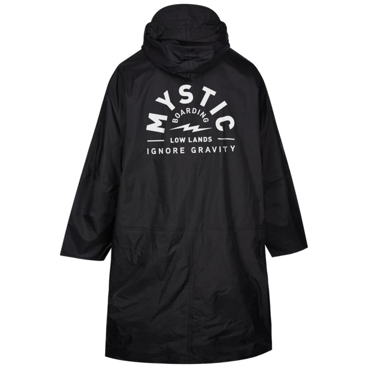 Poncho Mystic Wingman Jacket noir vue de face après session