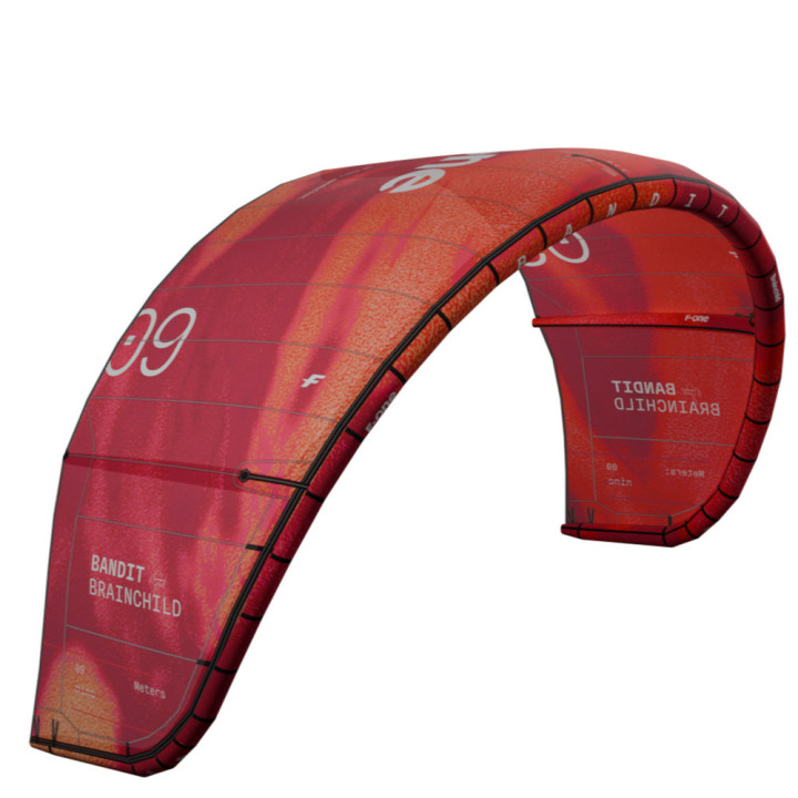 Aile kitesurf F-one Bandit Brainchild V2 2026 en Stock au Meilleur Prix | Aile de kite à boudin freeride
