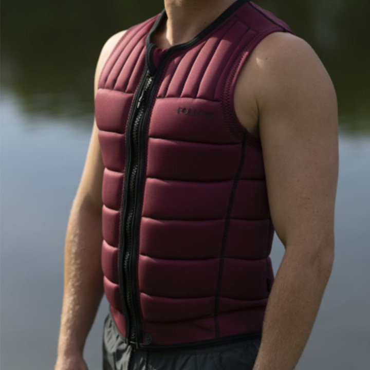 Gilet impact kitesurf Follow Total Maroon homme 2026 | Gilet impact pas cher