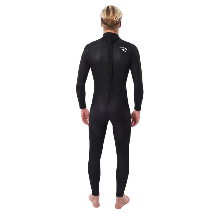 Combinaison de surf intégrale Rip Curl Freelite 2023 noir 4/3 Backzip manches longues homme | combi neoprene hiver pas cher