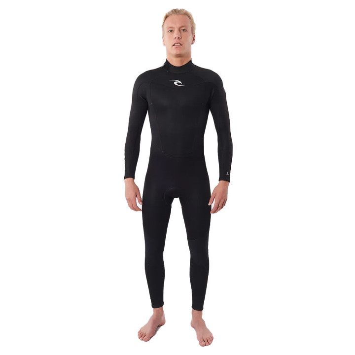 Combinaison de surf intégrale Rip Curl Freelite 2023 noir 4/3 Backzip manches longues homme | combi neoprene hiver pas cher