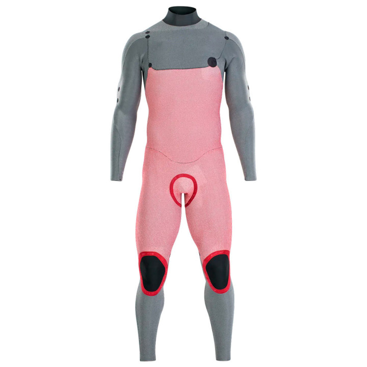 Combinaison de surf intégrale Ion Seek Core Distorted Black 4/3 Backzip manches longues homme | combi neoprene hiver pas cher