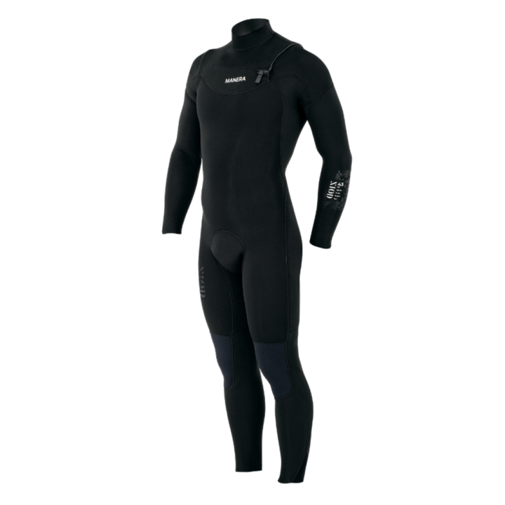 Combinaison de surf intégrale Manera x10 Meteor Noir 4/3 Frontzip manches longues homme 2022 | combi neoprene hiver pas cher