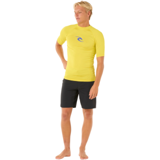 Lycra RIP CURL WAVES Manches Courtes UPF Jaune