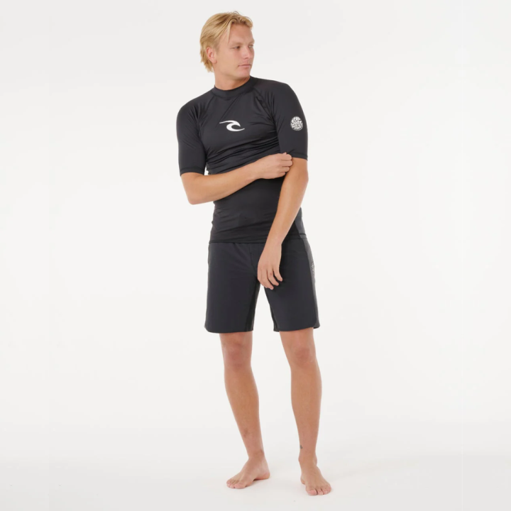 Lycra RIP CURL WAVES Manches Courtes UPF Noir