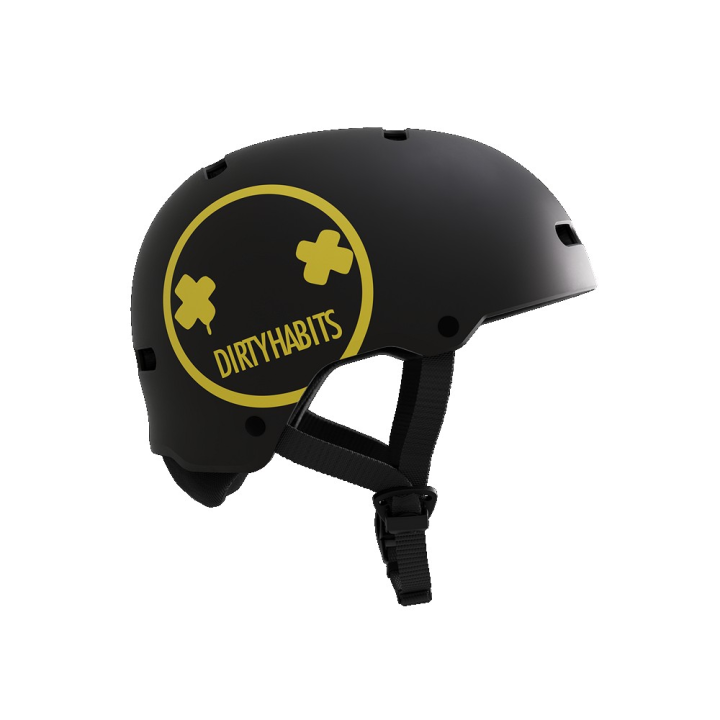 Casque de protection Mystic Vandal Pro Dirty Habits vue de côté 4