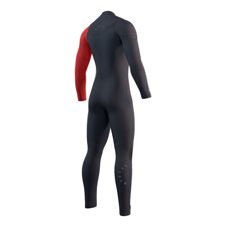Combinaison surf intégrale Mystic Marshall Navy/Red 4 3 manches homme 2023 | combinaison neoprene hiver pas cher
