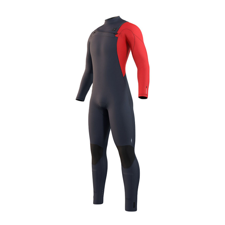 Combinaison surf intégrale Mystic Marshall Navy/Red 4 3 manches homme 2023 | combinaison neoprene hiver pas cher