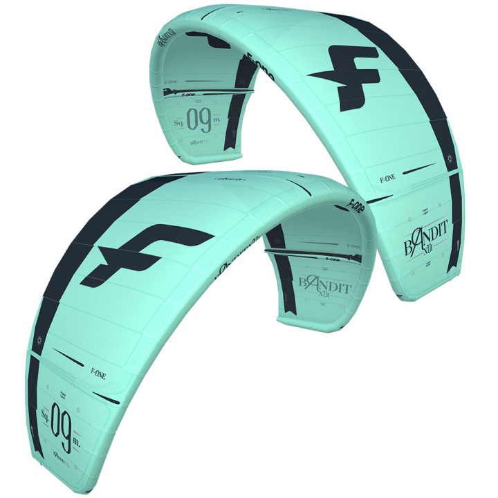Aile kitesurf F-one Bandit XVI 2023 Mint/Onyx en Stock au Meilleur Prix | Aile de kite à boudin freestyle