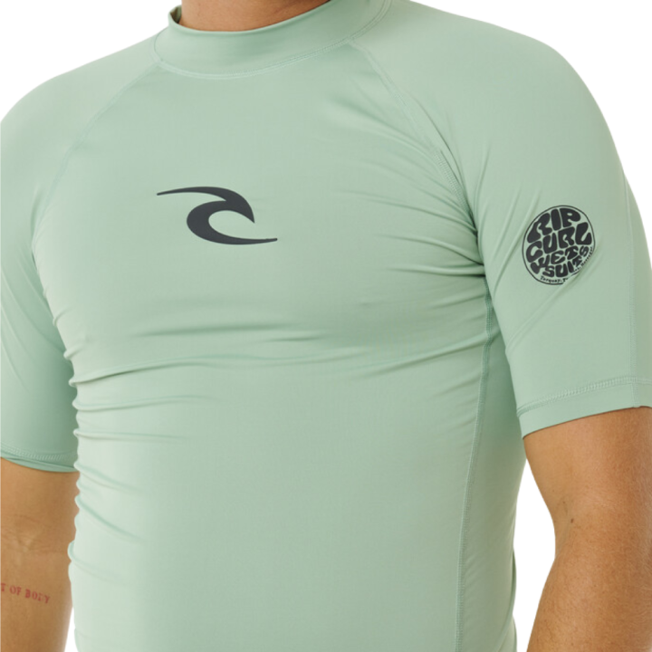 Lycra rip curl waves upf perf manches courtes