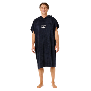 Poncho rip curl classic surf hooded noir-blanc