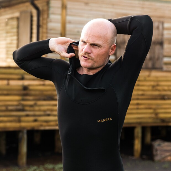 Combinaison de surf Manera Alr Meteor 4 3 frontzip noir homme | combi neoprene hiver pas cher