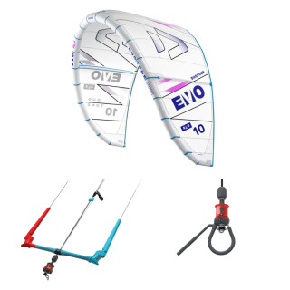 Duotone Evo SLS + Trust Bar + Chicken Loop — Pack kitesurf