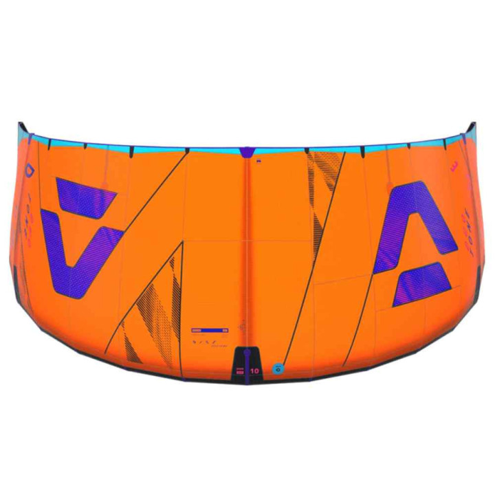 Aile kitesurf Duotone Dice SLS – coloris orange bleu | Flysurf