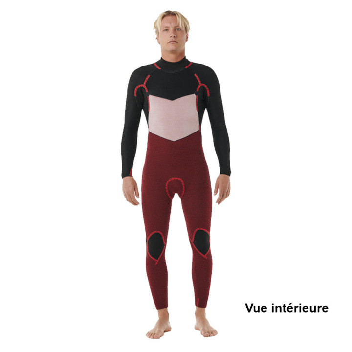 Combinaison de surf neoprene Rip Curl Dawn Patrol 4/3 backzip homme 2025 | Combinaison neoprene pas cher
