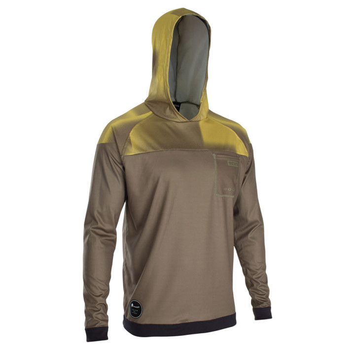 ION WETSHIRT HOOD MANCHE LONGUE VERT | Flysurf.com