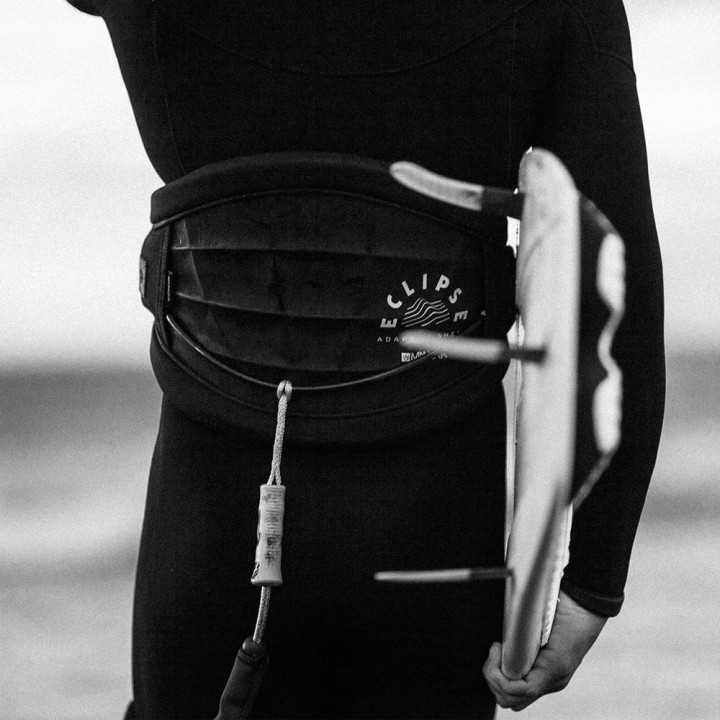 Harnais ceinture kitesurf Manera Eclipse noir pour homme vue de face 2