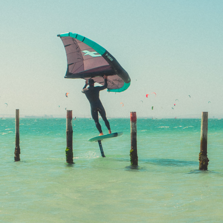 Aile de wing surf F-one Origin 2024 Onyx/Glacier