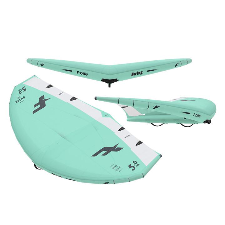 Aile de wing surf F-one Swing V4 2024 Mint/Onyx