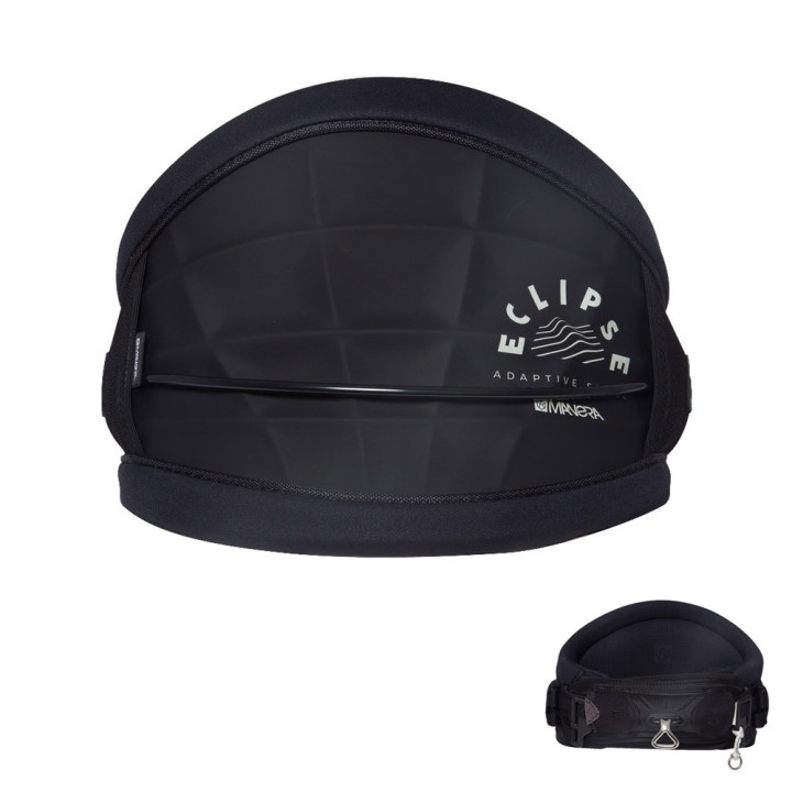 Harnais ceinture kitesurf Manera Eclipse noir pour homme vue de face 3