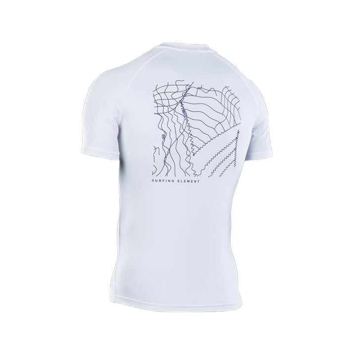 LYCRA ION MANCHES COURTES BLANC | Protection contre les rayons UV avec des matériaux recyclés