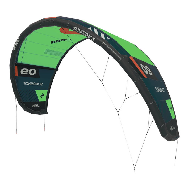 Aile kitesurf Slingshot Code V2 2025 en Stock au Meilleur Prix | Aile de kite à boudin
